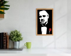 BK Home Godfather Baba Tasarımlı Dekoratif Retro Ahşap Tablo-20