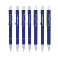 BK Gift Firmalara Özel İsimli 556 Mini Lacivert Metal Tükenmez Kalem (Farklı Adet Seçenekleriyle), Promosyon Kalem, Toptan Kalem