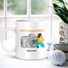 Kişiye Özel Mesleki Fotoğrafçı Beyaz Kupa Bardak - 001