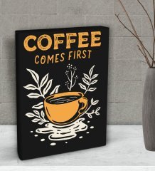 BK Gift Coffe Tasarımlı Dekoratif Mini Kanvas Tablo 15x20cm-4