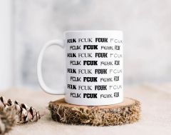 BK Gift Fcuk Tasarımlı Beyaz Kupa Bardak Arkadaşa Hediye , Doğum Günü Hediyesi-5