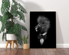 BK Home Nordic Gentle Lion Tasarımlı Kanvas Tablo 70x100cm-1