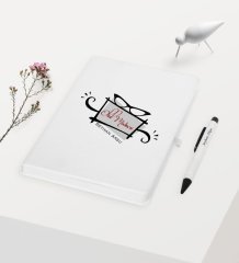 Kişiye Özel Okul Müdiresi Temalı Beyaz Defter Kalem Hediye Seti - 1