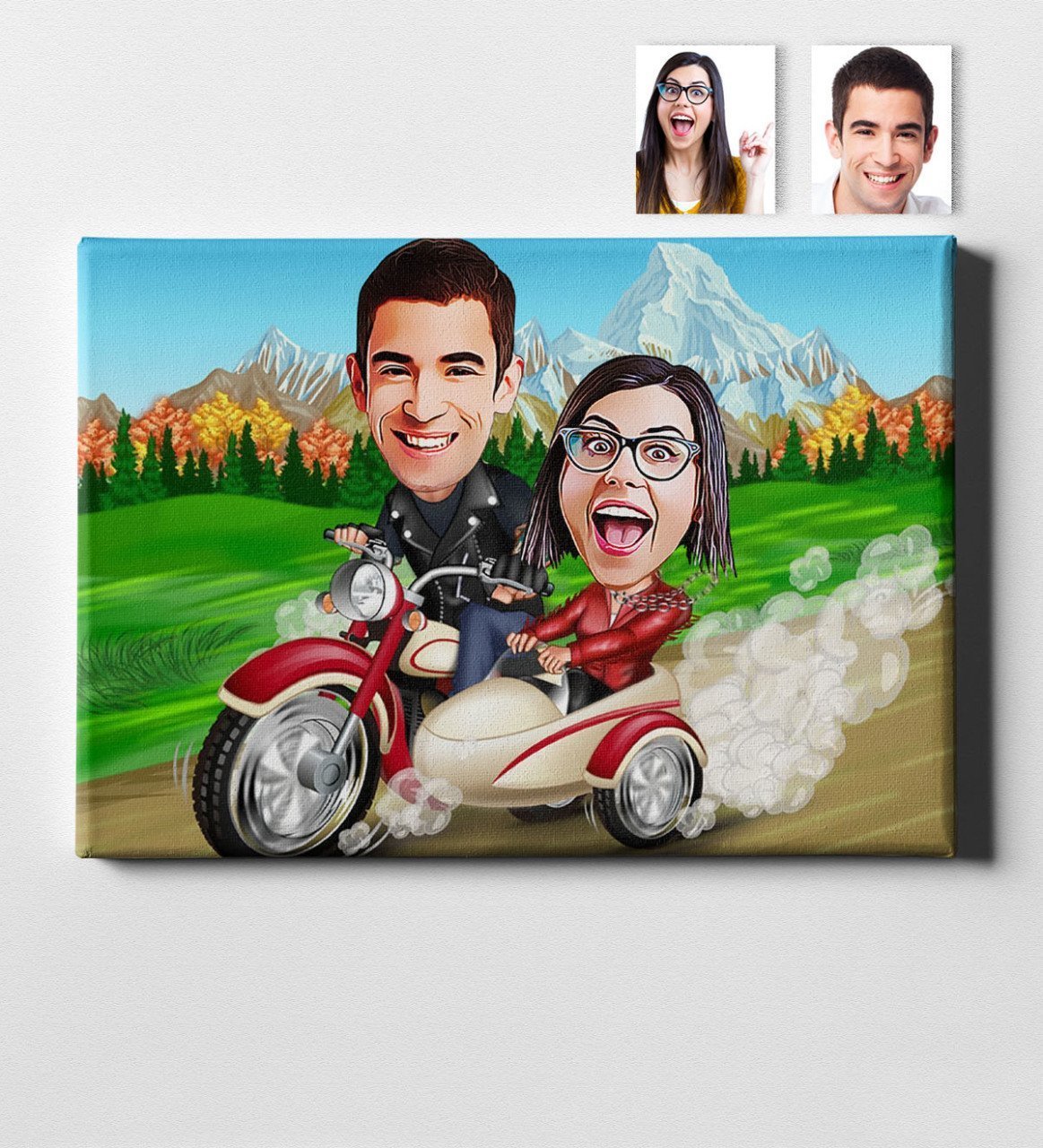 Kişiye Özel Karikatür Kanvas Tablo (50 x 70 cm.) 8