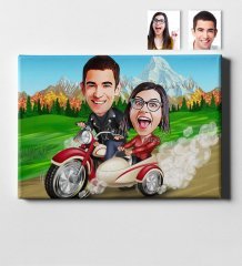 Kişiye Özel Karikatür Kanvas Tablo (50 x 70 cm.) 8