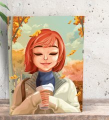 BK Gift Coffe Tasarımlı Dekoratif Mini Kanvas Tablo 15x20cm-1