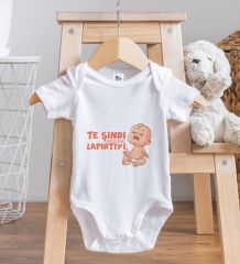 BK Kids Te Şindi Koparacam Tasarımlı Beyaz Bebek Body Zıbın-1