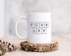 BK Gift Fcuk Tasarımlı Beyaz Kupa Bardak Arkadaşa Hediye , Doğum Günü Hediyesi-1