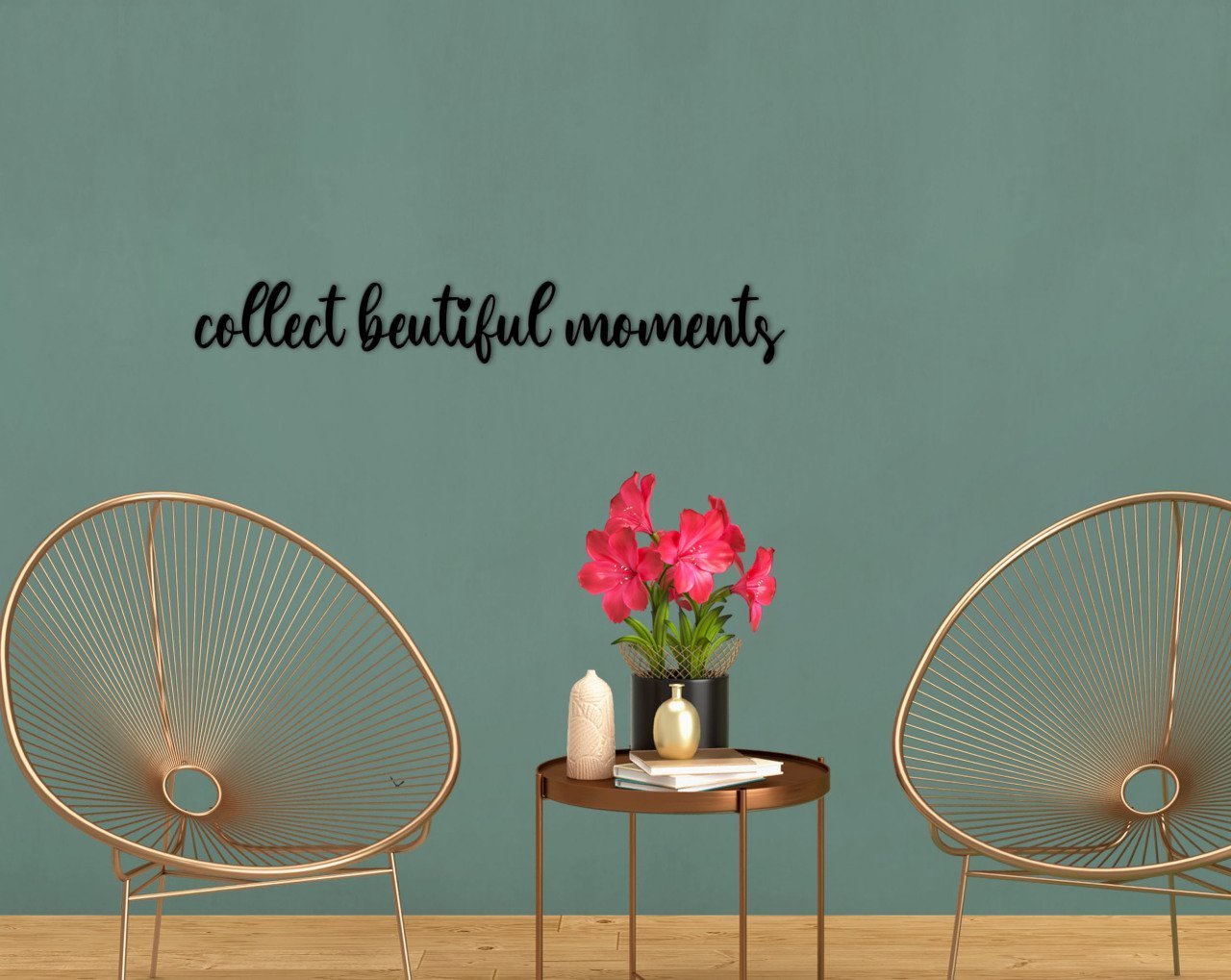 BK Home Collect Beautiful Moments Ahşap Duvar Yazısı