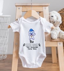 BK Kids İsimli Işıltılı Hayatı Ben Seçmedim Tasarımlı Bebek Body Zıbın - Model 1