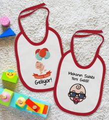 BK Kids Mekanın Sahibi Tasarımlı 2’li Kırmızı Mama Önlüğü-1