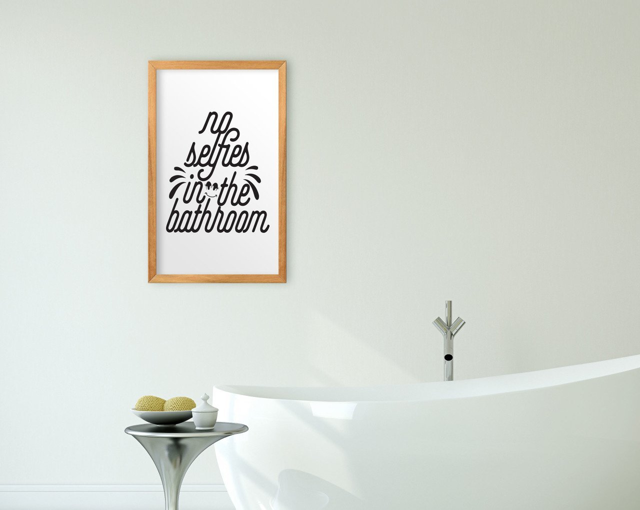 BK Home Banyo Dekoratif Retro Ahşap Tablo-25
