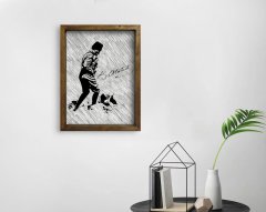 BK Home Atatürk Tasarımlı Doğal Masif Ahşap Çerçeveli Tablo 45x65cm-38