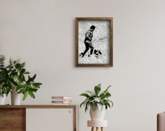 BK Home Atatürk Tasarımlı Doğal Masif Ahşap Çerçeveli Tablo 45x65cm-38