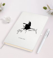 Kişiye Özel Atatürk Temalı Beyaz Defter ve Kalem Hediye Seti-27