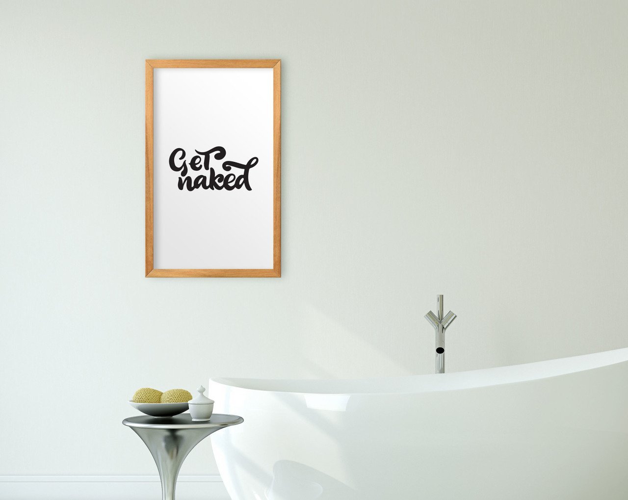 BK Home Banyo Dekoratif Retro Ahşap Tablo-23