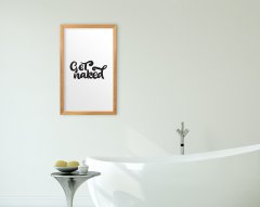 BK Home Banyo Dekoratif Retro Ahşap Tablo-23