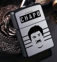 Kişiye Özel EL Chapo Benzinli Siyah Metal Çakmak - 2