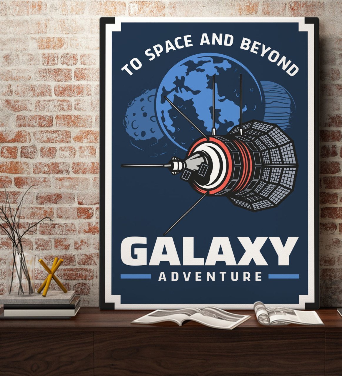 BK Gift Galaksi Tasarımlı Kanvas Tablo 70x100cm-1