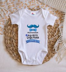 BK Kids Sünnet Tasarımlı Beyaz Bebek Body Zıbın-7
