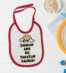 BK Kids Takatum Kalmadı Tasarımlı Kırmızı Bebek Mama Önlüğü-1