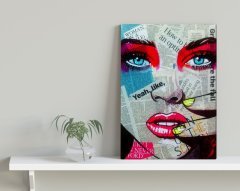 BK Home Newspaper Tasarımlı Kanvas Tablo 30x50cm-1