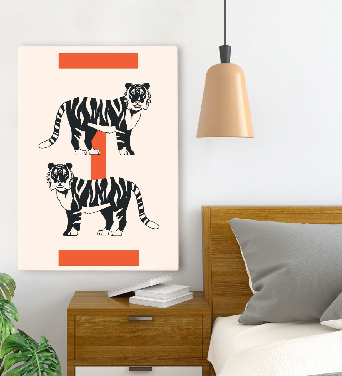 BK Gift Yatak Odası Konseptli Kanvas Tablo 70x100cm-114