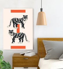 BK Gift Yatak Odası Konseptli Kanvas Tablo 70x100cm-114