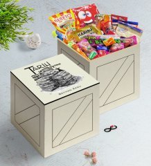 Kişiye Özel Tarih Öğretmeni Ahşap Kutuda Nostaljik Lezzetler Hediye Seti-1