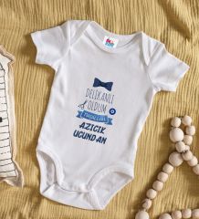 BK Kids Sünnet Tasarımlı Beyaz Bebek Body Zıbın-5