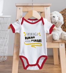 BK Kids Takun Bağa Kukari Tasarımlı Kırmızı Bebek Body Zıbın-1