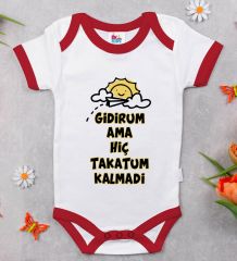 BK Kids Takatum Kalmadi Tasarımlı Kırmızı Bebek Body Zıbın-1