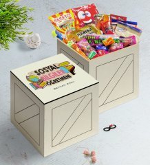 Kişiye Özel Sosyal Bilgiler Öğretmeni Ahşap Kutuda Nostaljik Lezzetler Hediye Seti-3