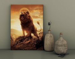 BK Home Lion Tasarımlı Kanvas Tablo 30x50cm-2