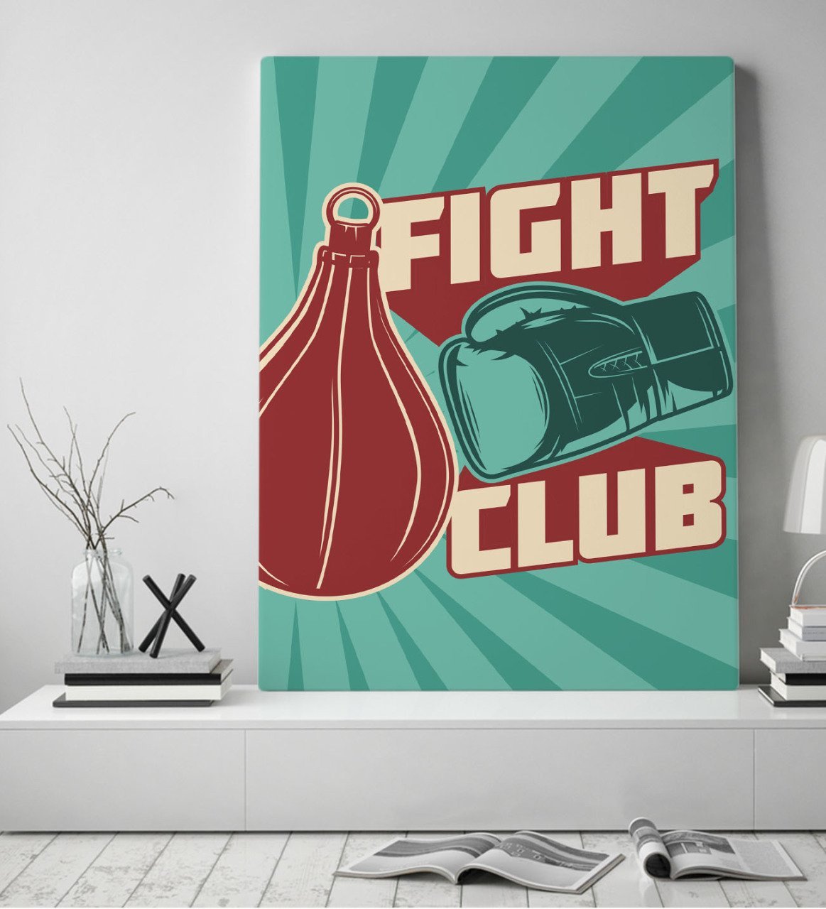 BK Gift Fight Club Tasarımlı Kanvas Tablo 50x70cm-1