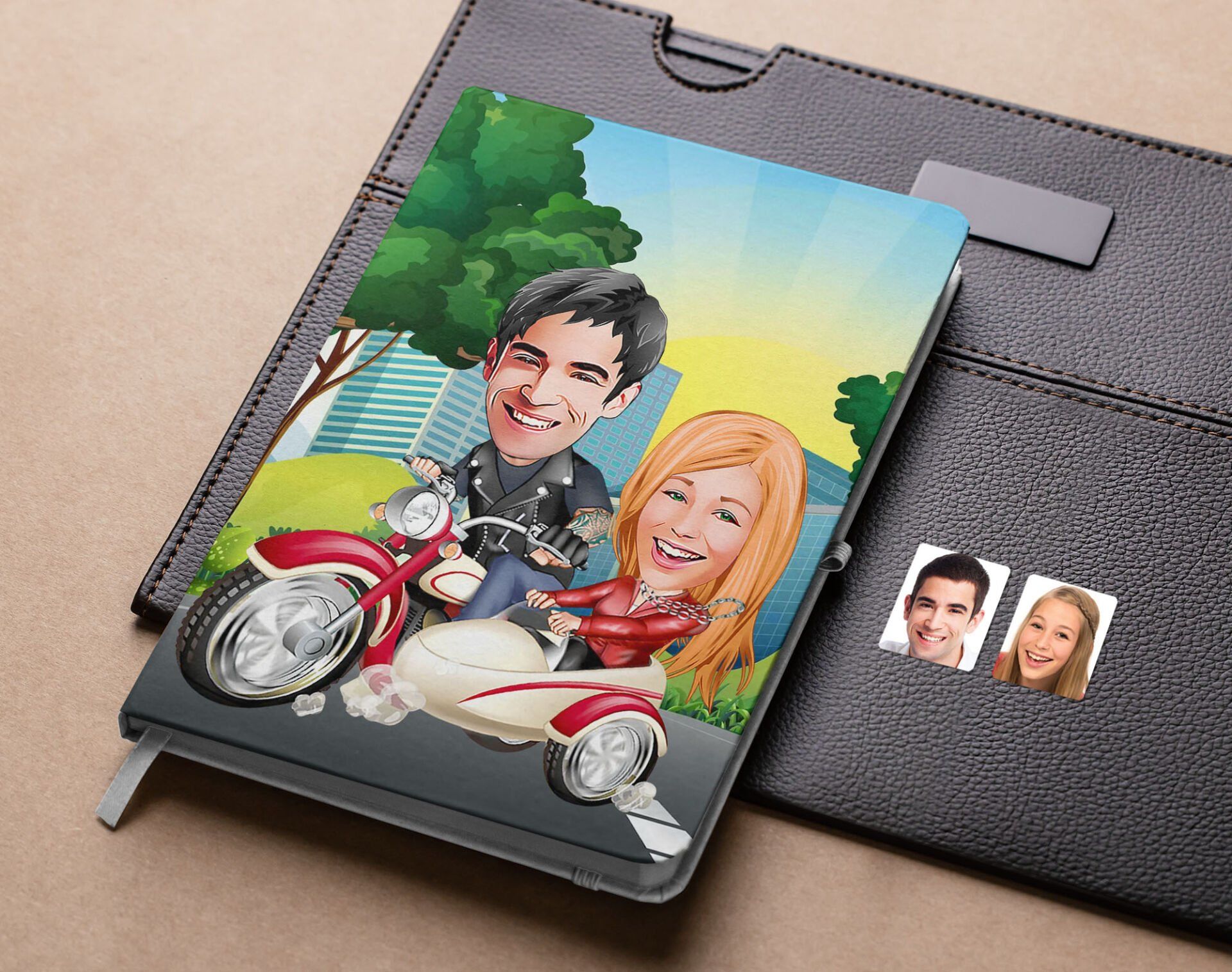 Bk Gift Kişiye Özel Sevgililer Karikatürlü Beyaz Defter-12 , Arkadaşa Hediye , Sevgiliye Hediye