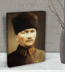 BK Gift Atatürk Temalı Dekoratif Mini Kanvas Tablo 15x20cm-25