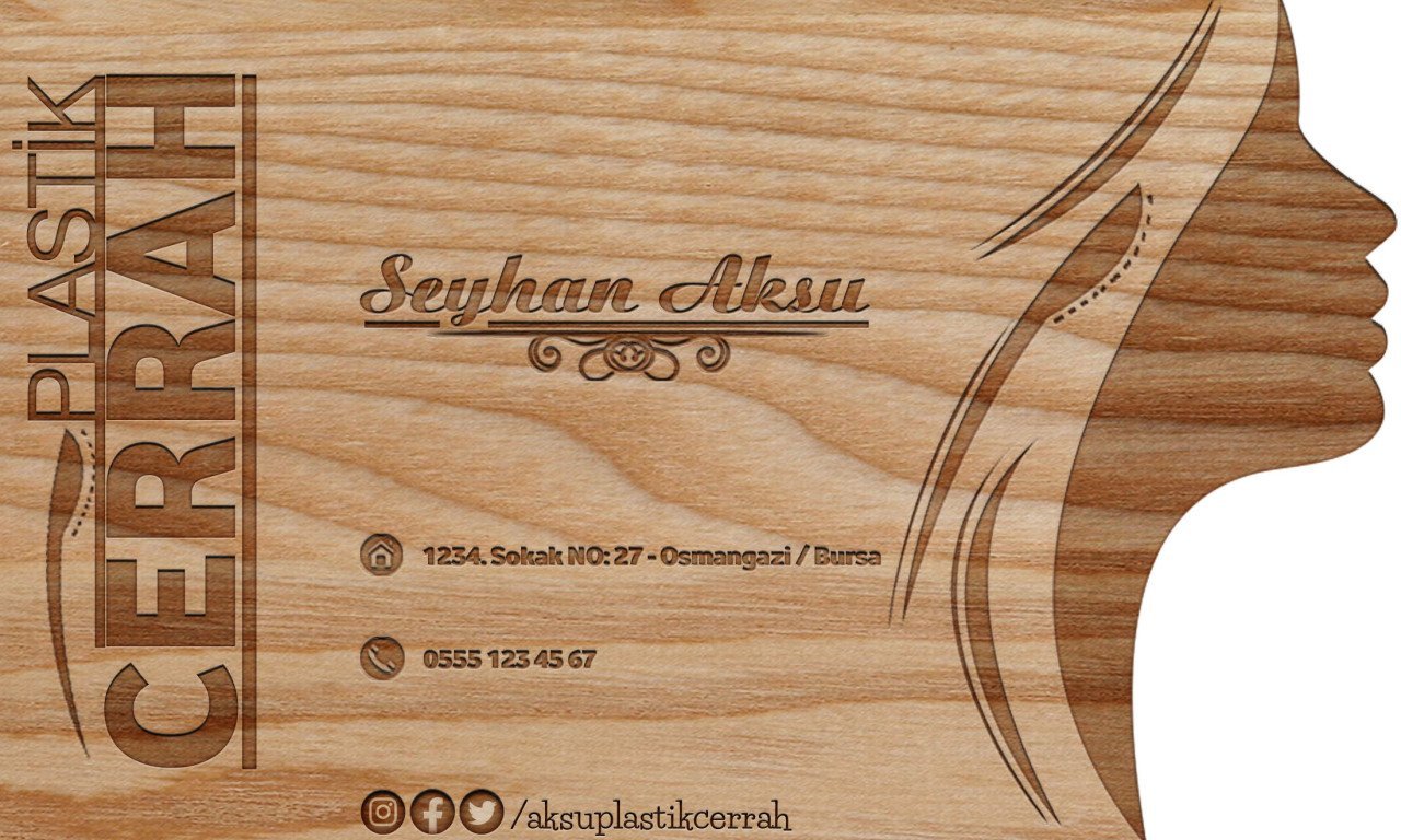 Kişiye Özel Plastik Cerrah Tasarımlı Bitmeyen Kartvizit - Model 1