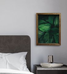 BK Gift Otel Odası Konseptli Doğal Masif Ahşap Çerçeveli Tablo 30x40cm-118