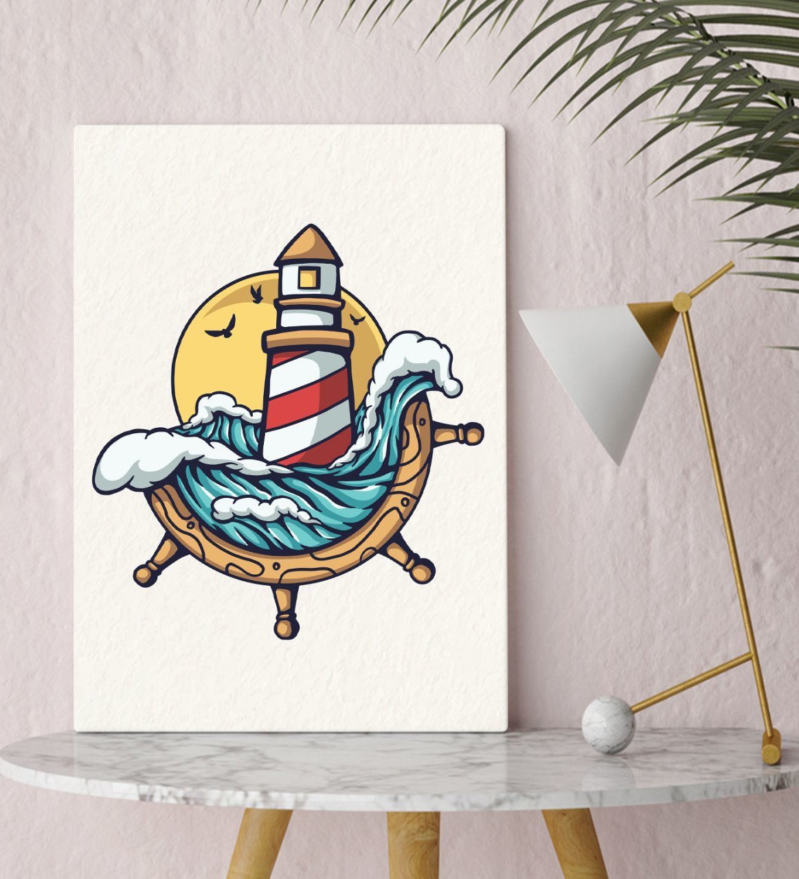 BK Gift Dümen Tasarımlı Kanvas Tablo 30x50cm-1