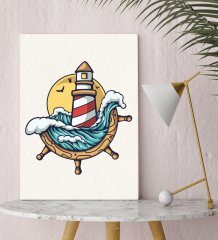 BK Gift Dümen Tasarımlı Kanvas Tablo 30x50cm-1