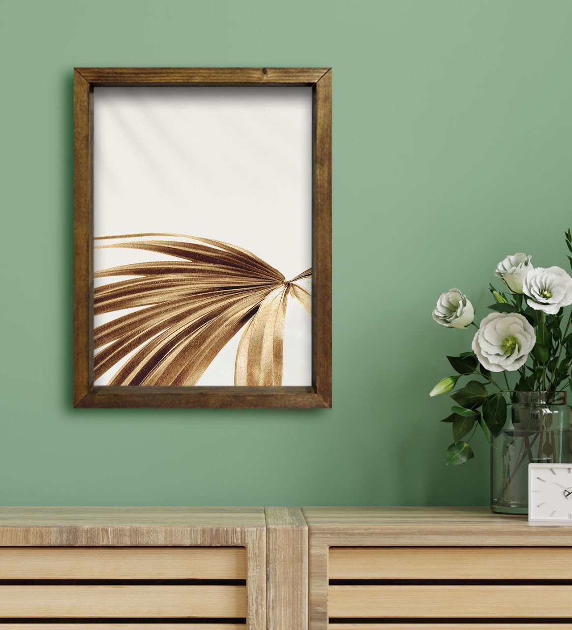 BK Gift Otel Odası Konseptli Doğal Masif Ahşap Çerçeveli Tablo 30x40cm-117