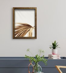 BK Gift Otel Odası Konseptli Doğal Masif Ahşap Çerçeveli Tablo 30x40cm-117