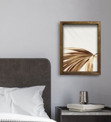 BK Gift Otel Odası Konseptli Doğal Masif Ahşap Çerçeveli Tablo 30x40cm-117