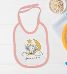 BK Kids Sweet Dream Tasarımlı Pembe Bebek Body Zıbın ve Mama Önlüğü Hediye Seti-1