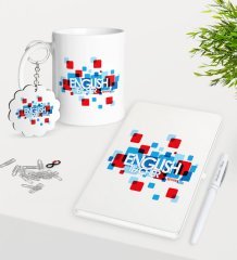 Kişiye Özel İngilizce Öğretmeni Kupa Anahtarlık Beyaz Defter Kalem Hediye Seti-12