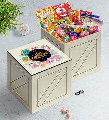Kişiye Özel Sınıf Öğretmeni Ahşap Kutuda Nostaljik Lezzetler Hediye Seti-14