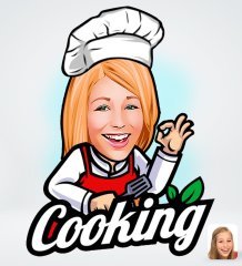 Kişiye Özel Kadın Chef Tasarımlı Dijital Karikatür-14