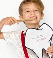 Kişiye Özel İkili İsimli Ahşap Diş Fırçası Seti