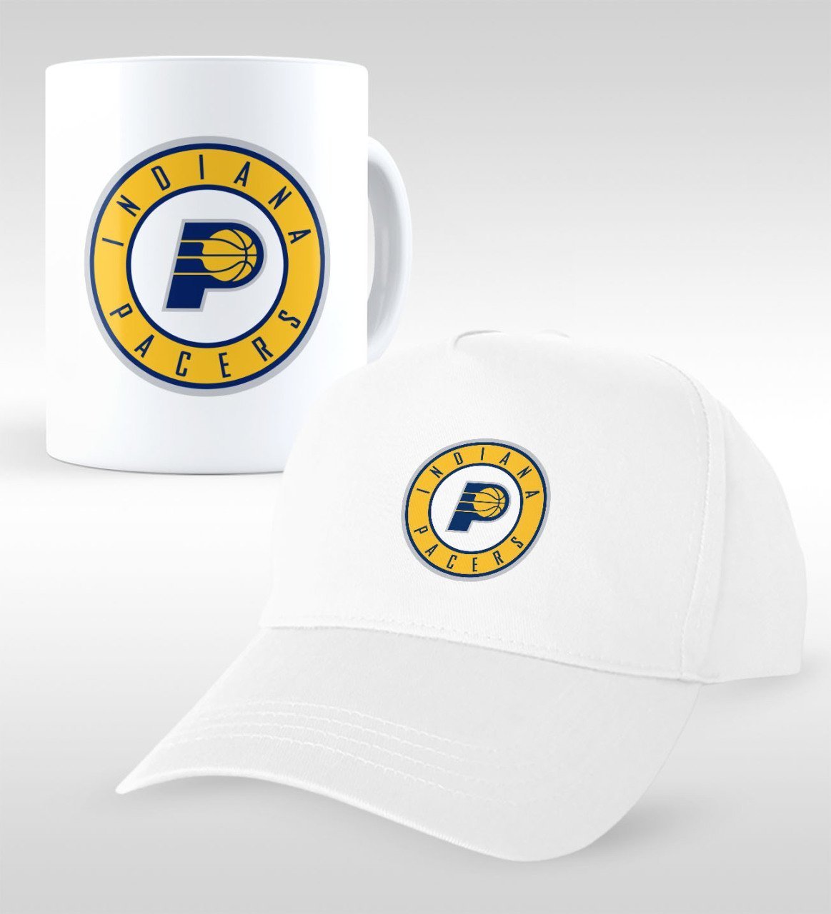 NBA Indiana Pacers Beyaz Kupa ve Şapka Seti